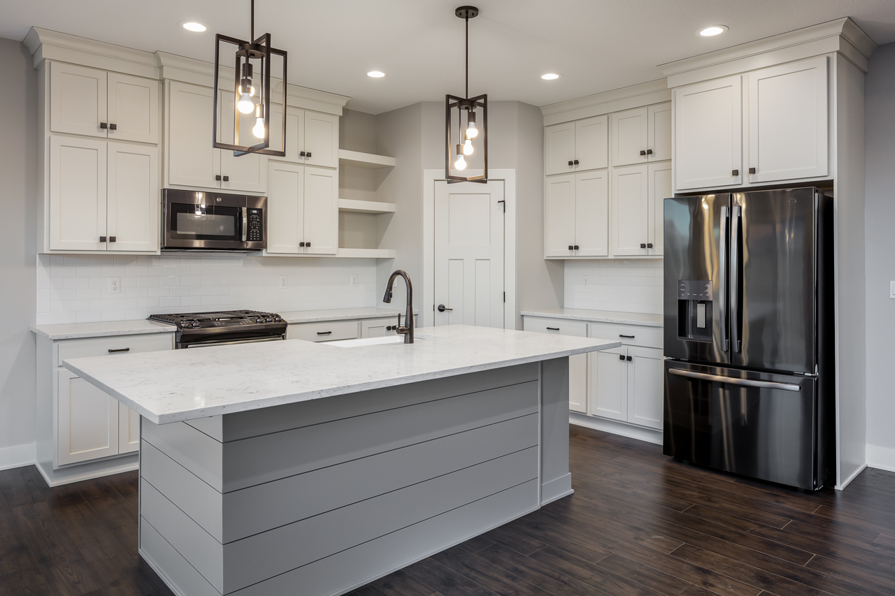 Contrasting Kitchen Islands | KRM Custom Homes